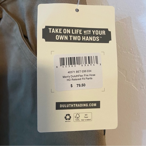 Men's DuluthFlex Fire Hose HD Relaxed Fit Pants  36x34.   A1 - Picture 11 of 12